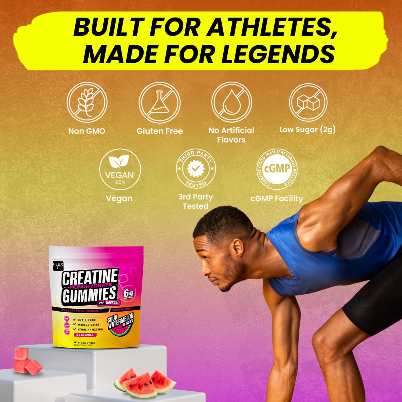 vegan creatine monohydrate gummies